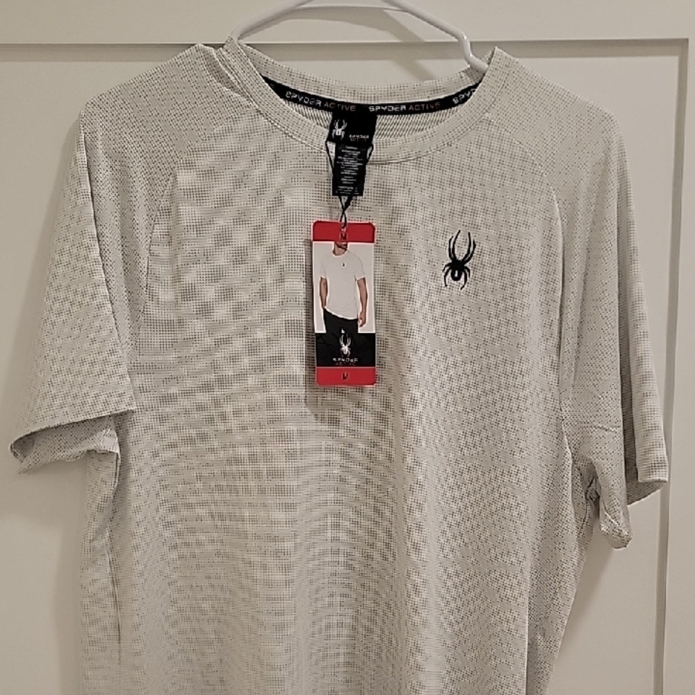 Spyder Men's Light Gray Short Sleeve Tee